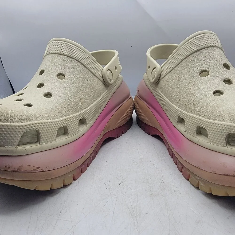 Crocs Mega Crush Classic Womens 9 Platform Clogs Comfort Walking Casual
